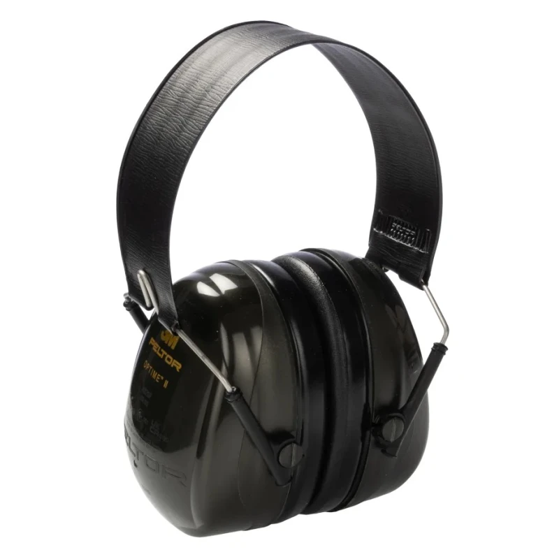 3M PELTOR Optime II Ear Defender with Headband, 30 dB SNR, Foldable, Green H520F-409
