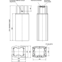 Rose+Krieger Workbench Accessory Powerlift Column 168mm Width Aluminium Integrated Motor QPL35BA420490