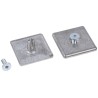 Bosch Rexroth Black Galvanised Steel, Die Cast Zinc End Cap 45 mm Strut Profile, 8 to 10 mm² Groove 3842518205