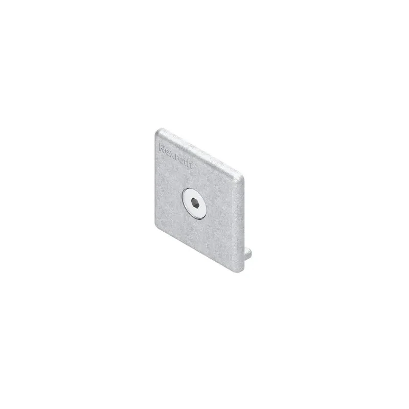 Bosch Rexroth Black Galvanised Steel, Die Cast Zinc End Cap 45 mm Strut Profile, 8 to 10 mm² Groove 3842518205
