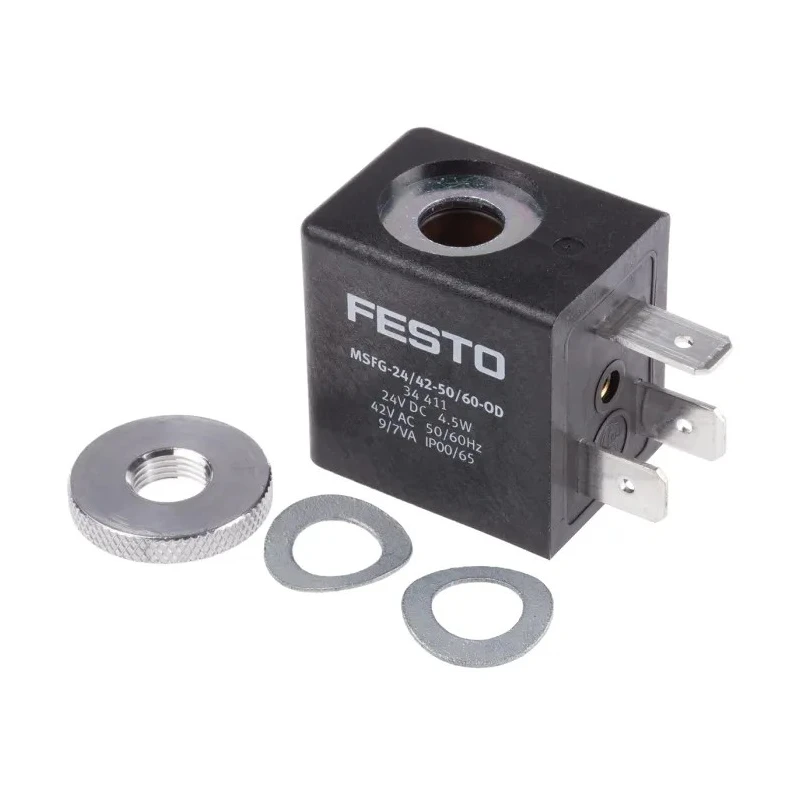 Festo Solenoid Coil Solenoid Valve Coil 24 V DC, 42 V AC IP65 MSFG Series MSFG-24/42-50/60-OD