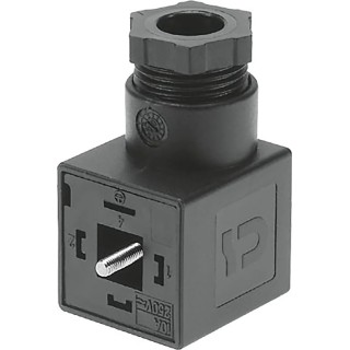Festo Solenoid Connector Female DIN 43650 A 3 Pole 16A 250V AC MSSD-N