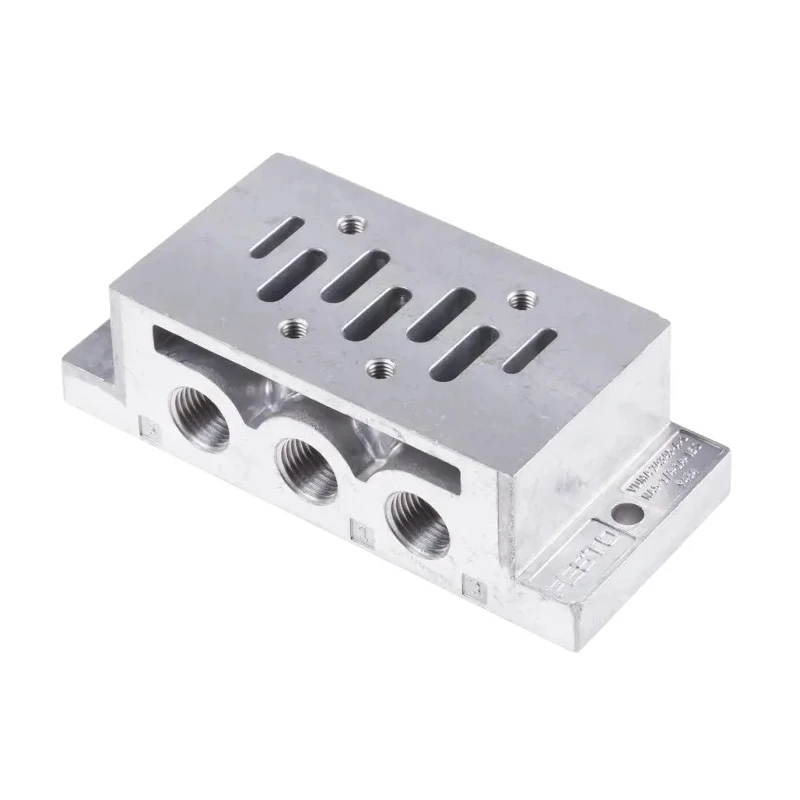 Festo NAS series 5 station G Sub-Base for use with MFH Solenoid Valves NAS-1/4-1A-ISO
