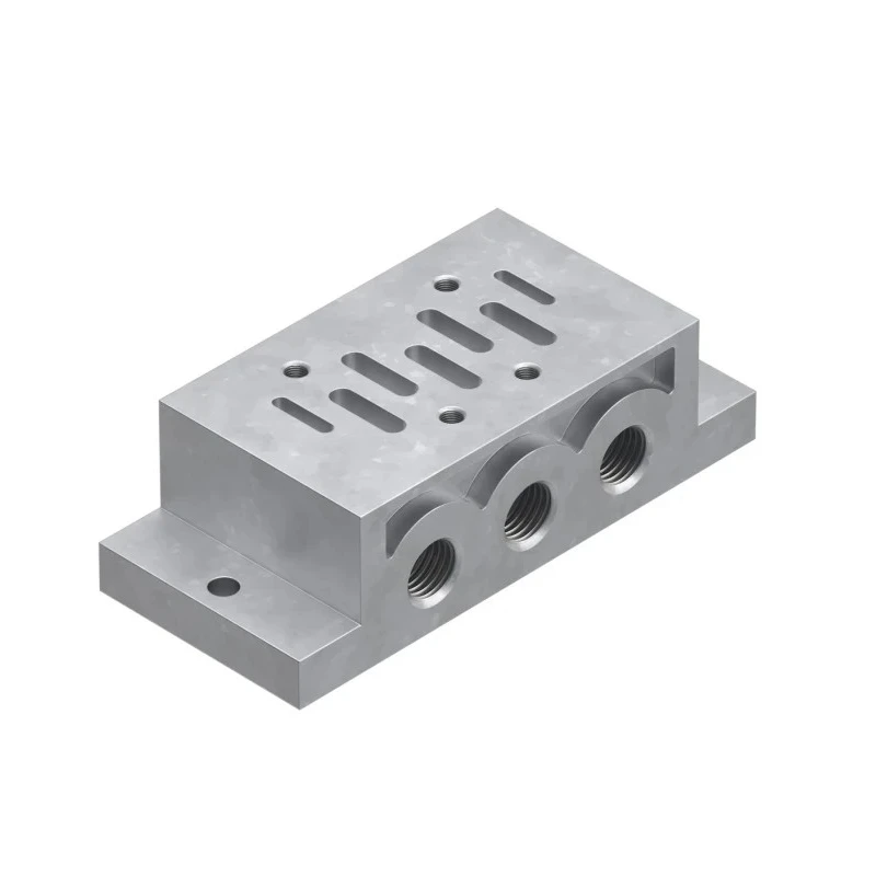 Festo NAS series 5 station G Sub-Base for use with MFH Solenoid Valves NAS-1/4-1A-ISO