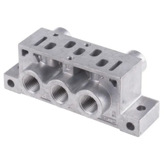Festo NAS Series 5 Station G Sub-Base Aluminium Body for VSVA Solenoid Valves NAS-1/4-01-VDMA
