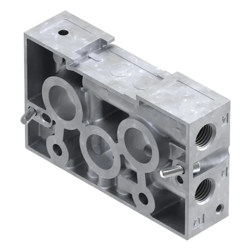 Festo NAW series 2 Station G Sub-Base for VSPA Pneumatic Valves, Solenoid Valves, Aluminium Body NAW-1/4-01-VDMA