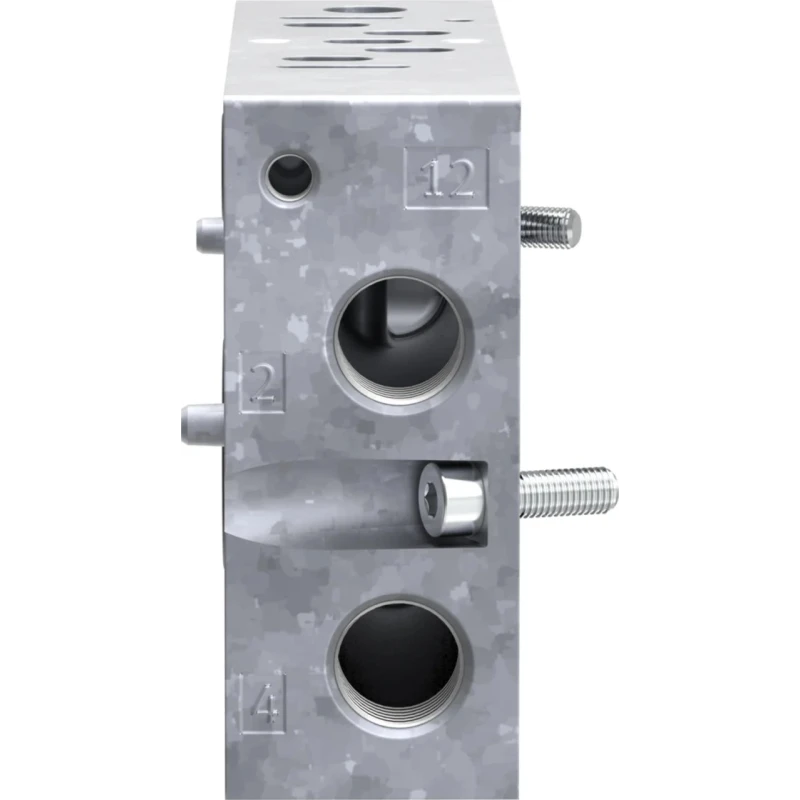 Festo NAW series 2 Station G Sub-Base for VSPA Pneumatic Valves, Solenoid Valves, Aluminium Body NAW-1/4-01-VDMA
