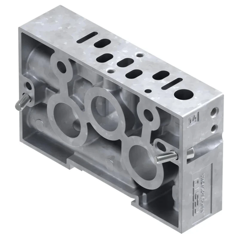 Festo NAW series 2 Station G Sub-Base for VSPA Pneumatic Valves, Solenoid Valves, Aluminium Body NAW-1/4-01-VDMA