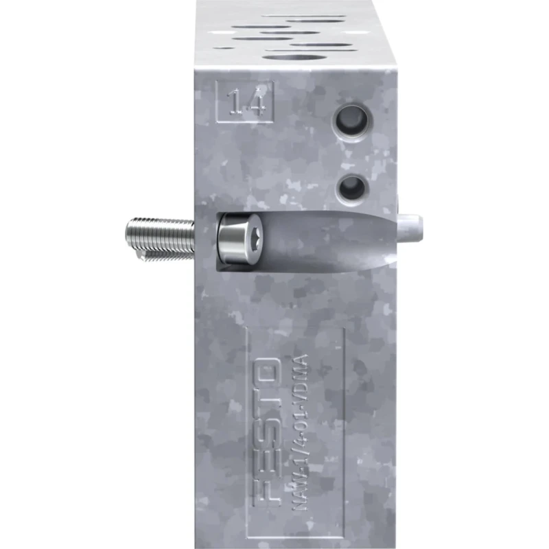 Festo NAW series 2 Station G Sub-Base for VSPA Pneumatic Valves, Solenoid Valves, Aluminium Body NAW-1/4-01-VDMA