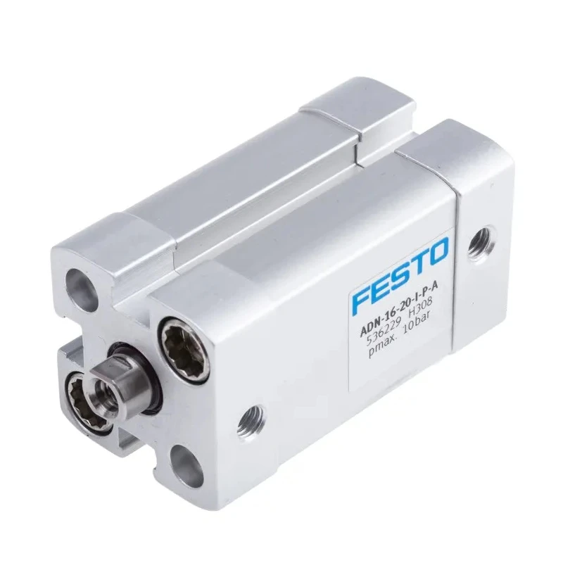 Festo Pneumatic Cylinder Double Acting 16mm Bore 20mm Stroke Through Hole Mount Aluminium Body ADN-16-20-I-P-A