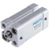 Festo Pneumatic Cylinder, ADN Series, Double Acting, 16mm Bore, 25mm Stroke, Aluminium Body, 10 Bar Pressure ADN-16-25-I-P-A