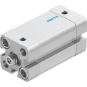 Festo Pneumatic Cylinder, ADN Series, Double Acting, 16mm Bore, 25mm Stroke, Aluminium Body, 10 Bar Pressure ADN-16-25-I-P-A
