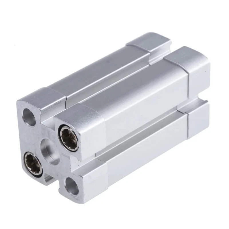 Festo Pneumatic Cylinder, ADN Series, Double Acting, 16mm Bore, 25mm Stroke, Aluminium Body, 10 Bar Pressure ADN-16-25-I-P-A