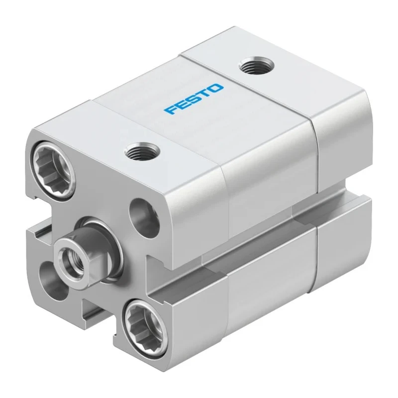 Festo Pneumatic Cylinder ADN Series 16mm Bore, 5mm Stroke, Double Acting, Aluminium Body ADN-16-5-I-P-A