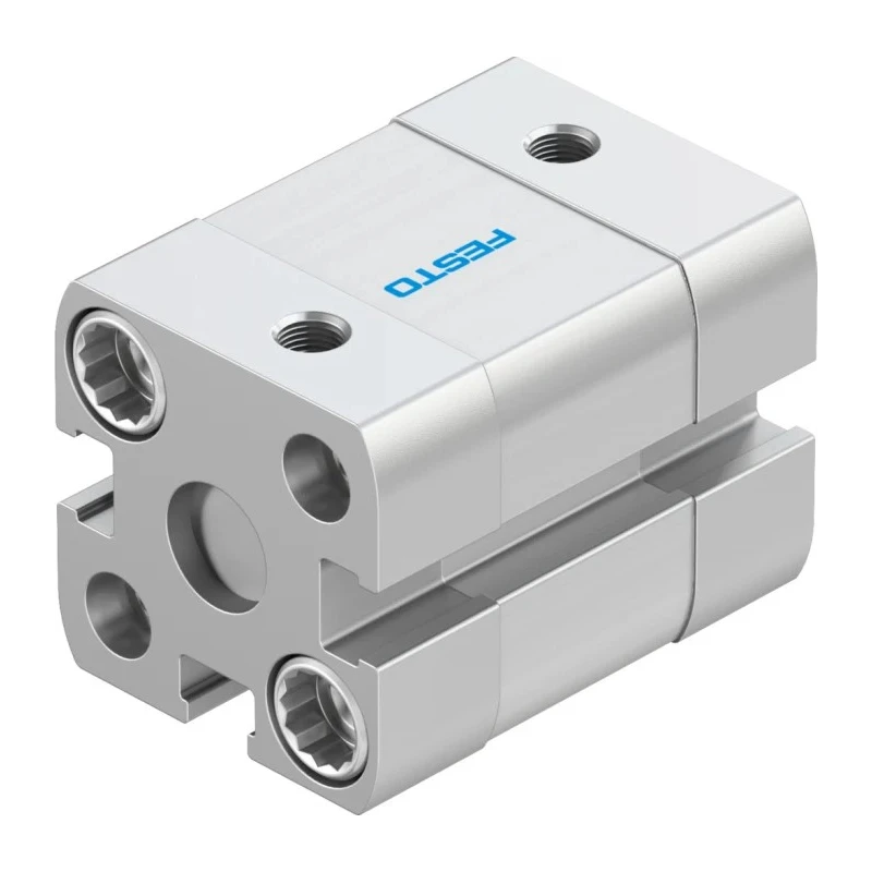 Festo Pneumatic Cylinder ADN Series 16mm Bore, 5mm Stroke, Double Acting, Aluminium Body ADN-16-5-I-P-A