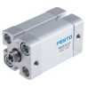 Festo Pneumatic Cylinder ADN Series 20mm Bore, 25mm Stroke, Double Acting, Aluminium Body, Through Hole Mount ADN-20-25-I-P-A