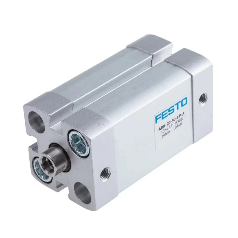 Festo Pneumatic Cylinder 20mm Bore, 30mm Stroke, Aluminium Body, Double Acting, Flexible Cushioning ADN-20-30-I-P-A
