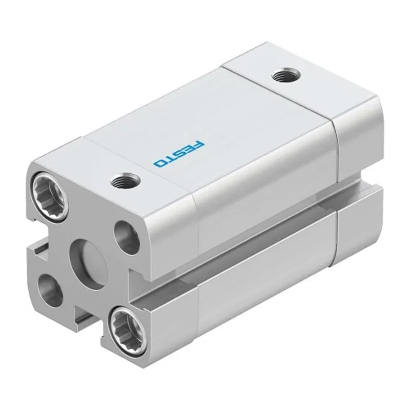 Festo Pneumatic Cylinder ADN Series 20mm Bore, 25mm Stroke, Double Acting, Aluminium Body, Through Hole Mount ADN-20-25-I-P-A