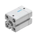 Festo Pneumatic Cylinder ADN Series Double Acting, 20 mm Bore, 15 mm Stroke, Aluminium Body, Model ADN-20-15-I-P-A