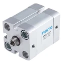 Festo Pneumatic Cylinder Double Acting 25mm Bore, 15mm Stroke, Aluminium Body, ADN-25-15-I-P-A