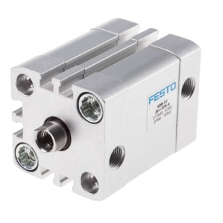 Festo Pneumatic Cylinder ADN Series Double Acting, 32 mm Bore, 20 mm Stroke, Aluminium Body, ISO 21287 ADN-32-20-I-PPS-A