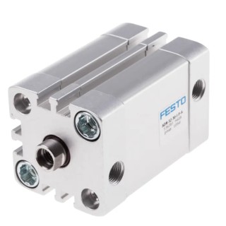 Festo Pneumatic Cylinder ADN Series Double Acting 32 mm Bore 30 mm Stroke Aluminium Body ADN-32-30-I-P-A