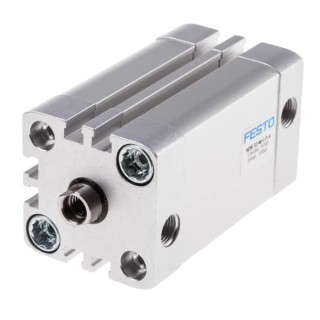 Festo Pneumatic Cylinder ADN Series Double Acting 32mm Bore 40mm Stroke Aluminium Body 10 bar Maximum ADN-32-40-I-P-A