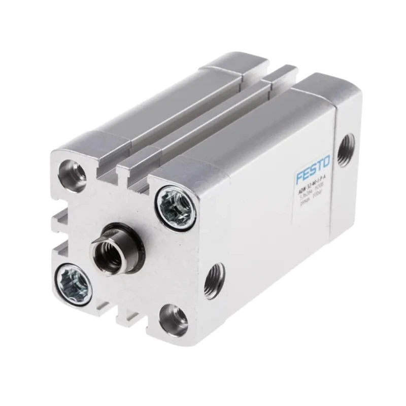 Festo Pneumatic Cylinder ADN Series Double Acting 32mm Bore 40mm Stroke Aluminium Body 10 bar Maximum ADN-32-40-I-P-A