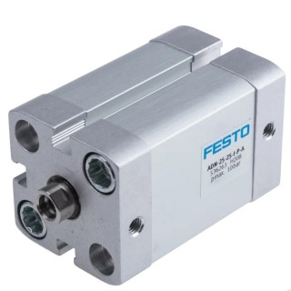Festo Pneumatic Cylinder ADN Series Double Acting 25mm Bore 25mm Stroke Aluminium Body ADN-25-25-I-P-A
