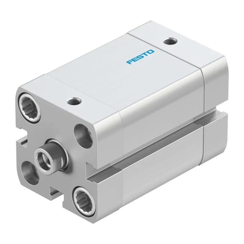 Festo Pneumatic Cylinder ADN Series Double Acting 25mm Bore 25mm Stroke Aluminium Body ADN-25-25-I-P-A