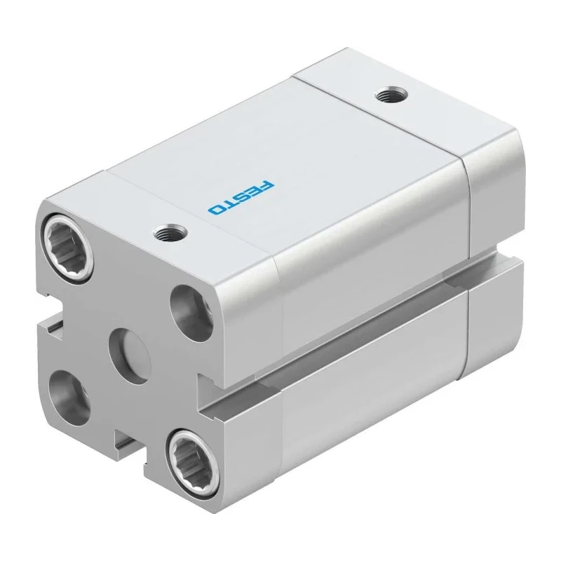 Festo Pneumatic Cylinder ADN Series Double Acting 25mm Bore 25mm Stroke Aluminium Body ADN-25-25-I-P-A