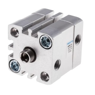 Festo Pneumatic Cylinder 32mm Bore, 5mm Stroke, Aluminium Body, Double Acting, Through Hole Mount ADN-32-5-I-P-A