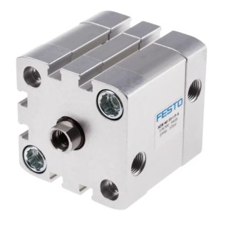 Festo Pneumatic Cylinder Double Acting 40mm Bore 10mm Stroke Aluminium Body ISO 21287 ADN-40-10-I-P-A