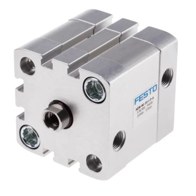 Festo Pneumatic Cylinder Double Acting 40mm Bore 10mm Stroke Aluminium Body ISO 21287 ADN-40-10-I-P-A