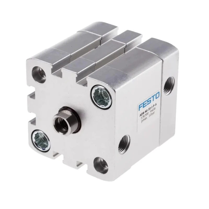 Festo Pneumatic Cylinder Double Acting 40mm Bore 10mm Stroke Aluminium Body ISO 21287 ADN-40-10-I-P-A