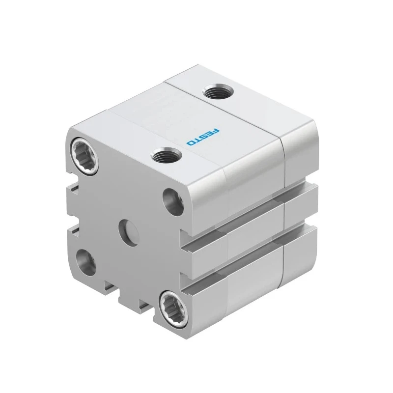 Festo Pneumatic Cylinder Double Acting 40mm Bore 10mm Stroke Aluminium Body ISO 21287 ADN-40-10-I-P-A
