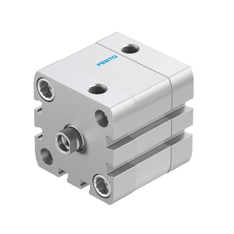 Festo Pneumatic Cylinder Double Acting 40mm Bore 10mm Stroke Aluminium Body ISO 21287 ADN-40-10-I-P-A