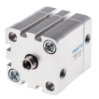 Festo Pneumatic Cylinder 40mm Bore 15mm Stroke Double Acting Aluminium Body ADN-40-15-I-P-A
