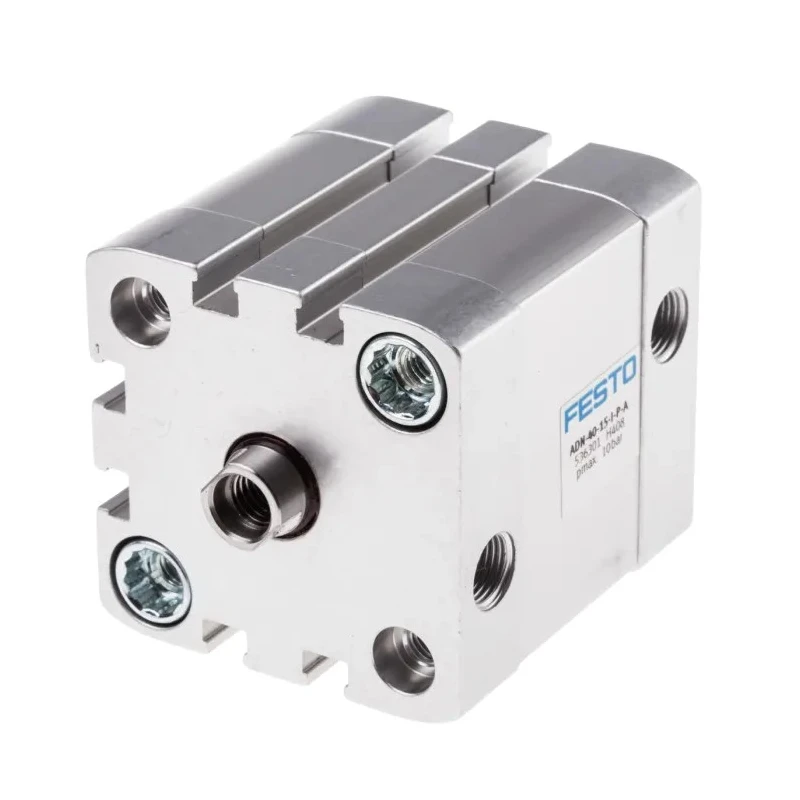 Festo Pneumatic Cylinder 40mm Bore 15mm Stroke Double Acting Aluminium Body ADN-40-15-I-P-A