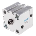 Festo Pneumatic Cylinder Double Acting 40mm Bore, 5mm Stroke, Aluminium Body, Through Hole Mounting ADN-40-5-I-P-A
