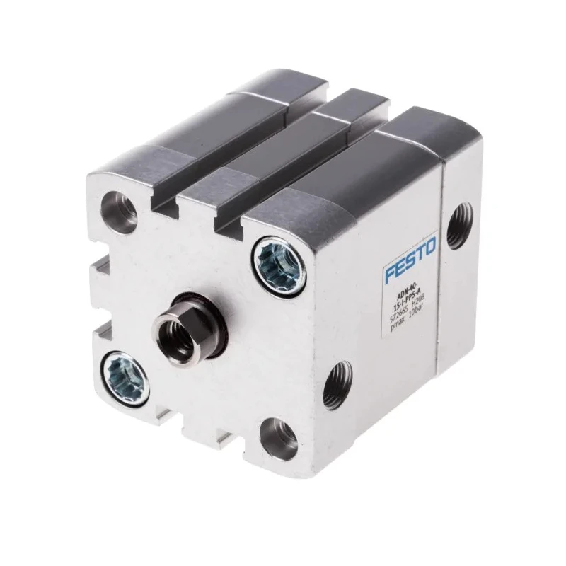 Festo Compact Aluminium Pneumatic Cylinder 40mm Bore, 15mm Stroke, Double Acting ADN-40-15-I-PPS-A