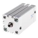 Festo Pneumatic Cylinder Double Acting 40mm Bore, 60mm Stroke, Aluminium Body, Through Hole Mount ADN-40-60-I-PPS-A