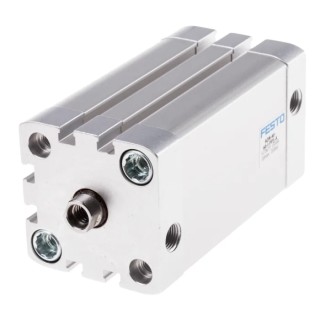 Festo Pneumatic Cylinder Double Acting 40mm Bore, 60mm Stroke, Aluminium Body, Through Hole Mount ADN-40-60-I-PPS-A
