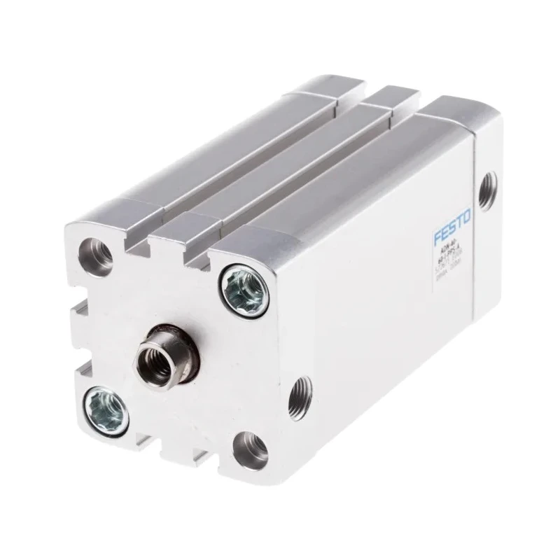 Festo Pneumatic Cylinder Double Acting 40mm Bore, 60mm Stroke, Aluminium Body, Through Hole Mount ADN-40-60-I-PPS-A
