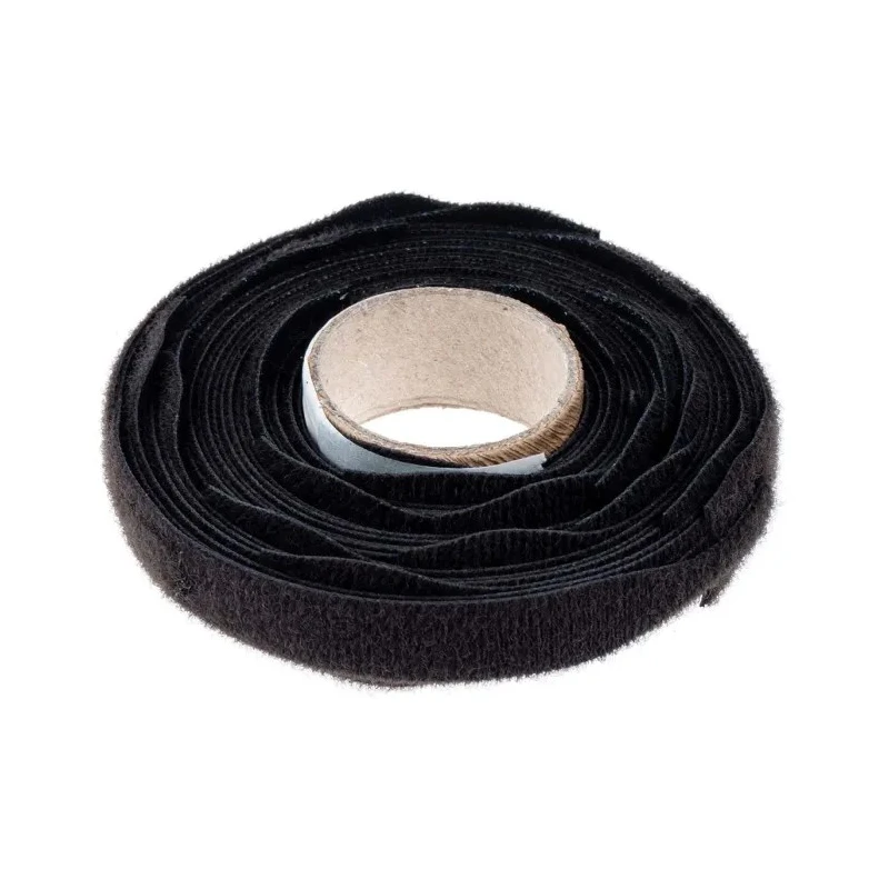 RS PRO Black Hook & Loop Tape 20mm x 200mm RoHS Compliant Spain Origin 449-9189