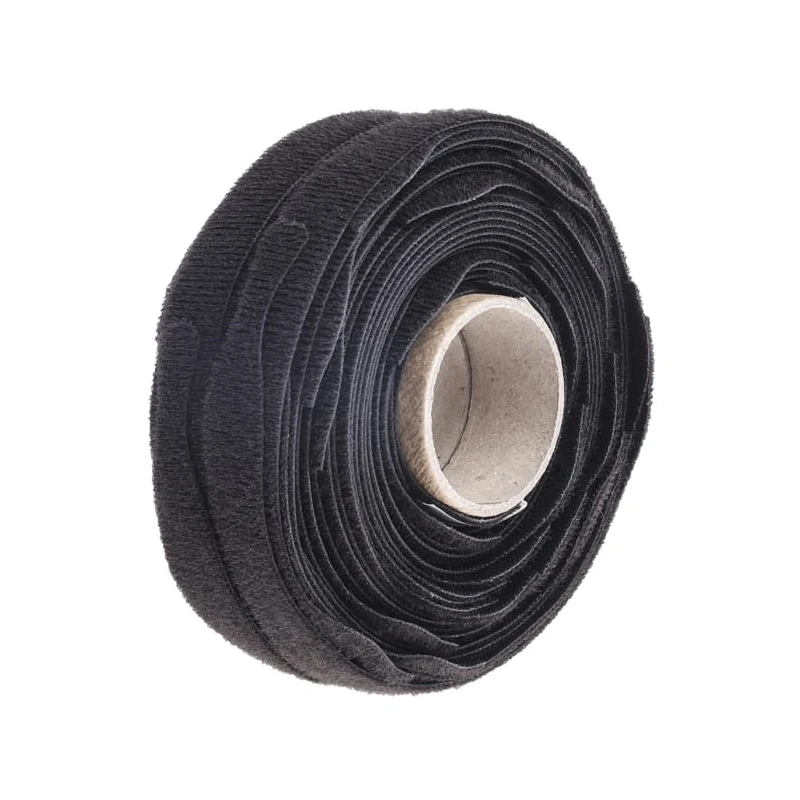 RS PRO Black Hook & Loop Tape 20mm x 200mm RoHS Compliant Spain Origin 449-9189