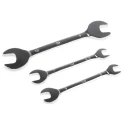 RS PRO 3-Piece Chrome Vanadium Steel Open End Spanner Set, Sizes 5.5x7 mm, 8x10 mm, 5x6 mm 449-9549