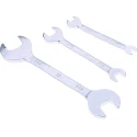 RS PRO 3-Piece Open End Spanner Set BA 4 x BA 6, BA 0 x BA 2, BA 8 x BA 10 Chrome Vanadium Steel 449-9555