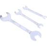 RS PRO 3-Piece Open End Spanner Set BA 4 x BA 6, BA 0 x BA 2, BA 8 x BA 10 Chrome Vanadium Steel 449-9555