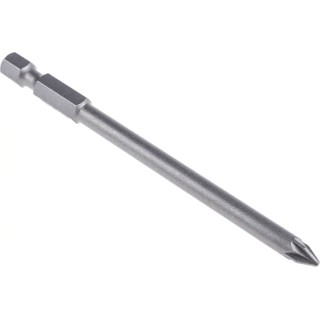 RS PRO Pozidriv Screwdriver Bit Set PZ1 Tip, 90 mm Overall, 5-Piece 449-9482